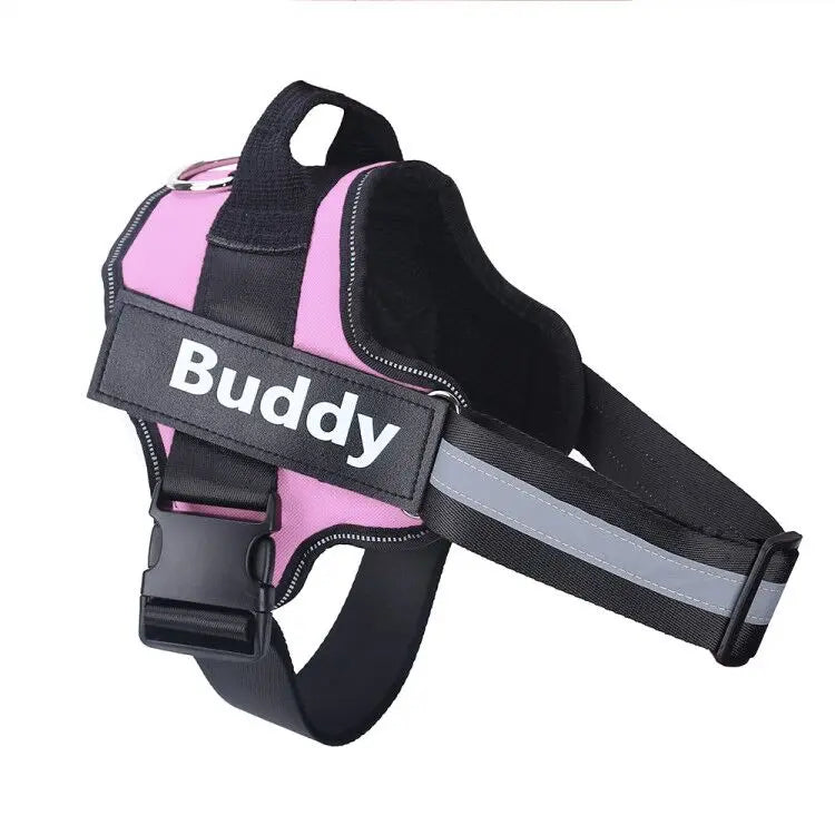 Personalized Dog NO PULL Reflective Breathable Harness
