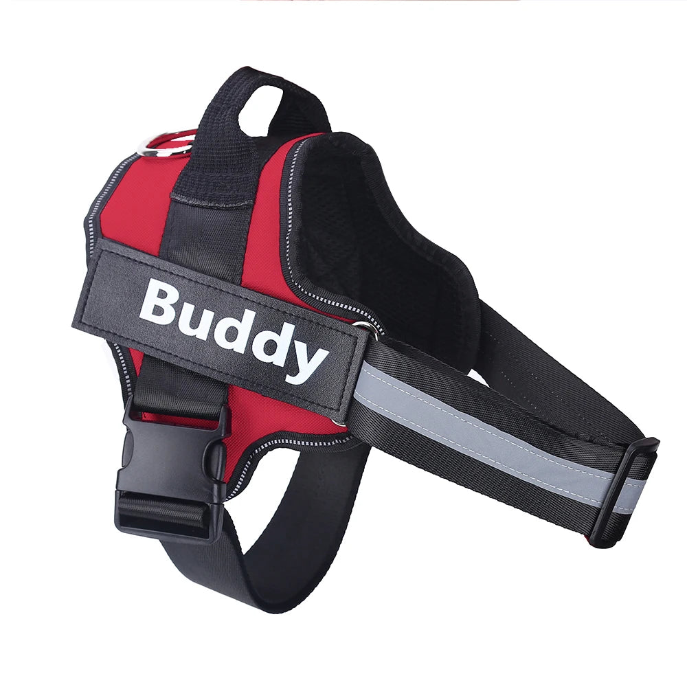 Personalized Dog NO PULL Reflective Breathable Harness