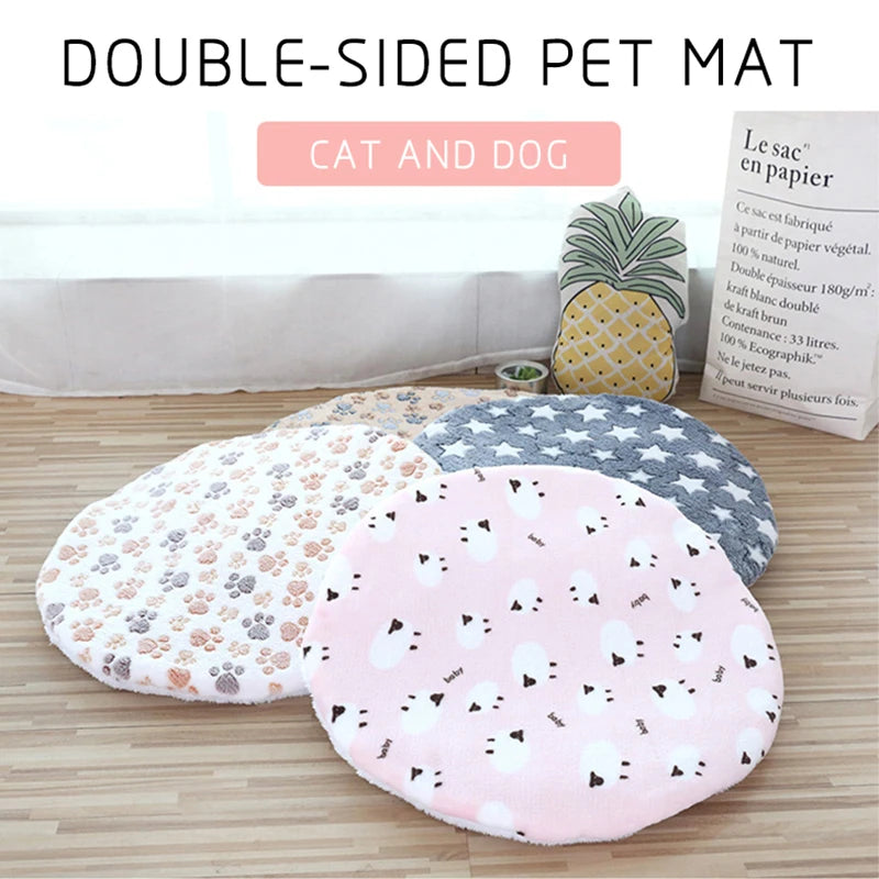 Soft Sofa Cushion Cotton Washable Round Pet Mat Bed