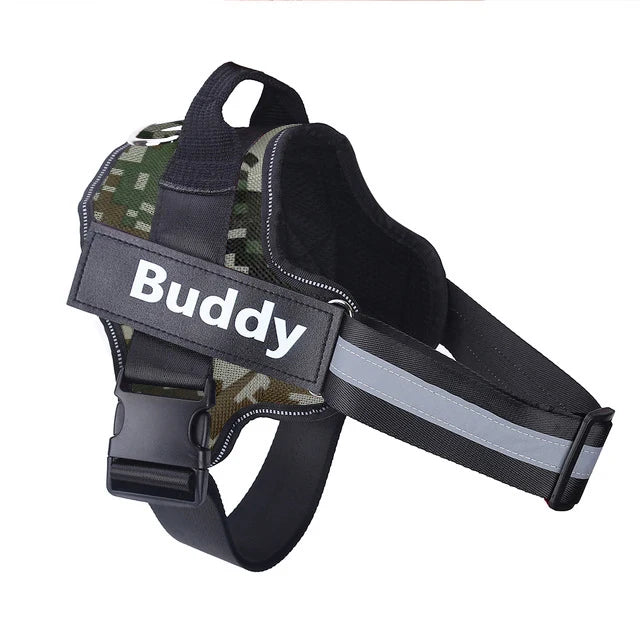 Personalized Dog NO PULL Reflective Breathable Harness