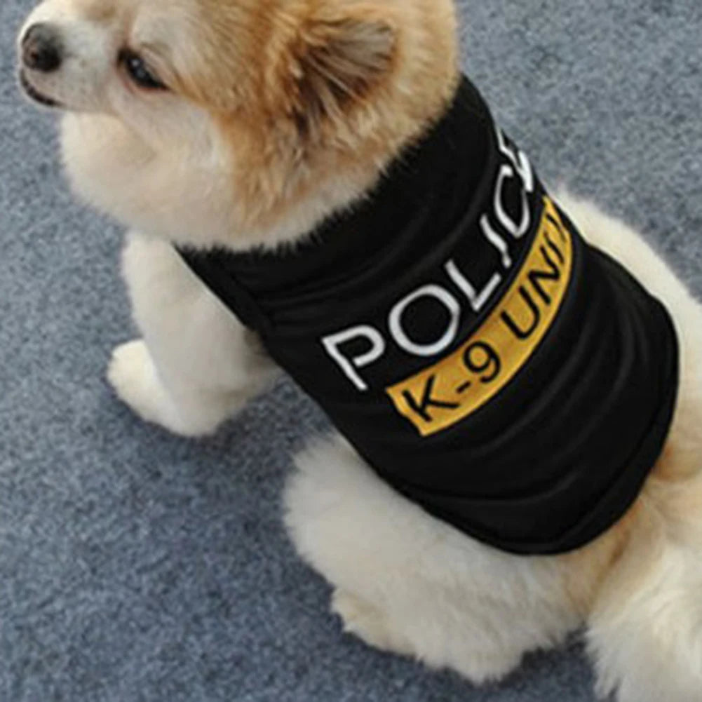 Pet Vest Police Clothes