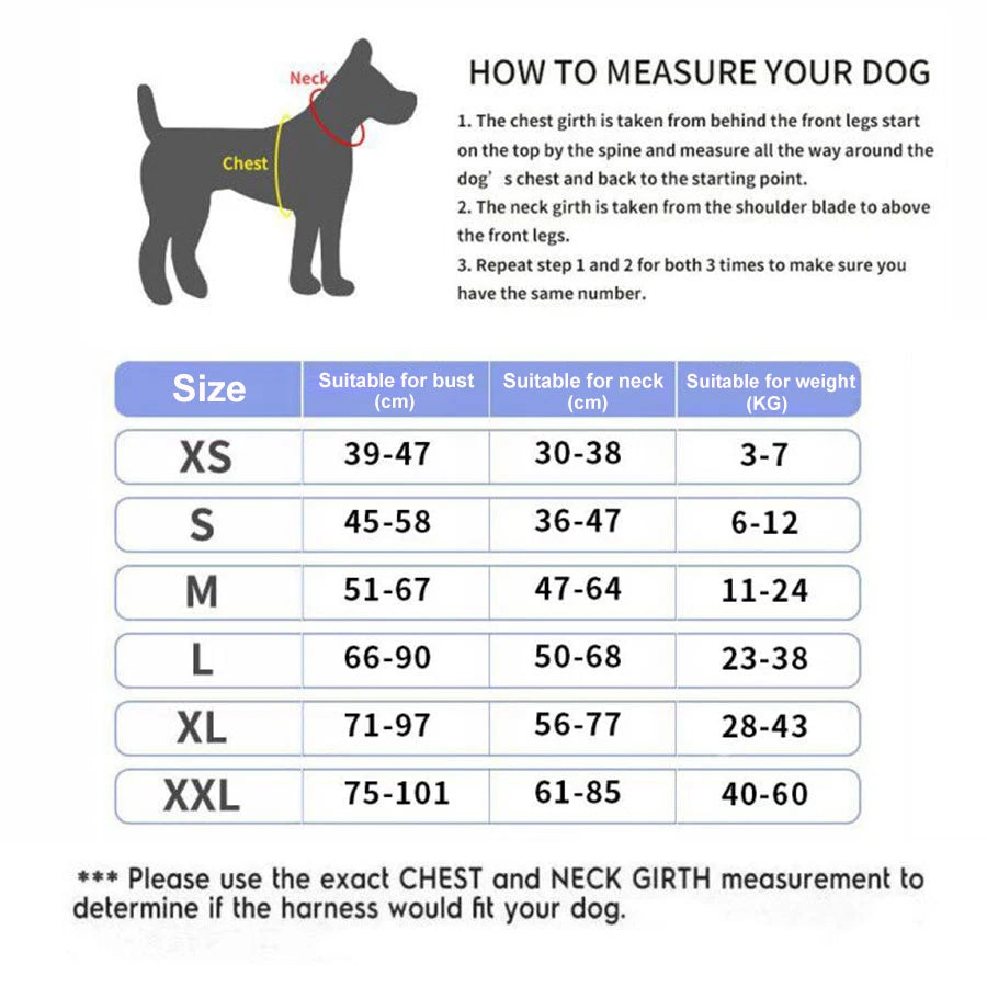 Personalized Dog NO PULL Reflective Breathable Harness