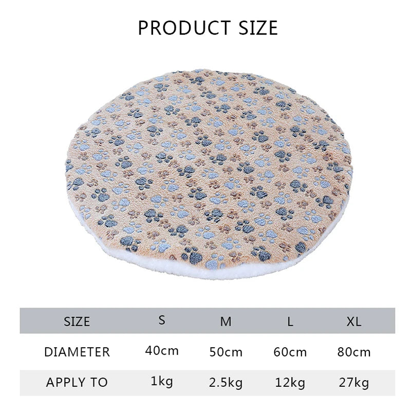 Soft Sofa Cushion Cotton Washable Round Pet Mat Bed
