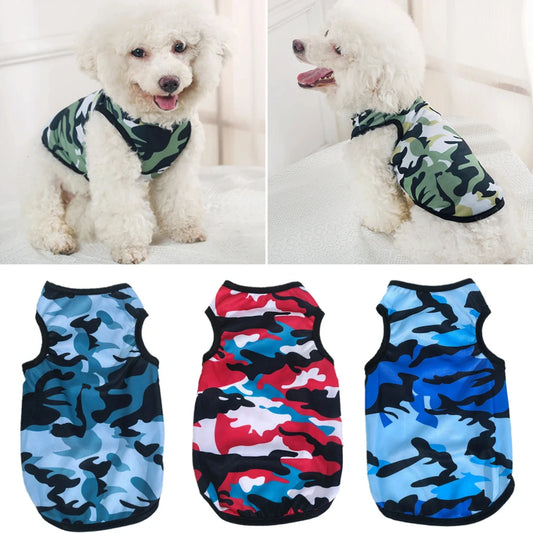 2023 Style Dog Clothes Camouflage Vest