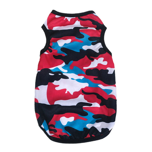 2023 Style Dog Clothes Camouflage Vest