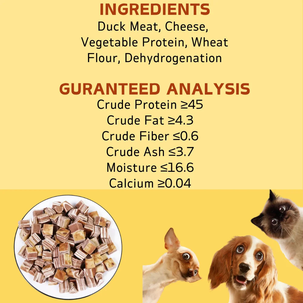 100g/3.53oz Beef And Meat Cubes Dog Treats
