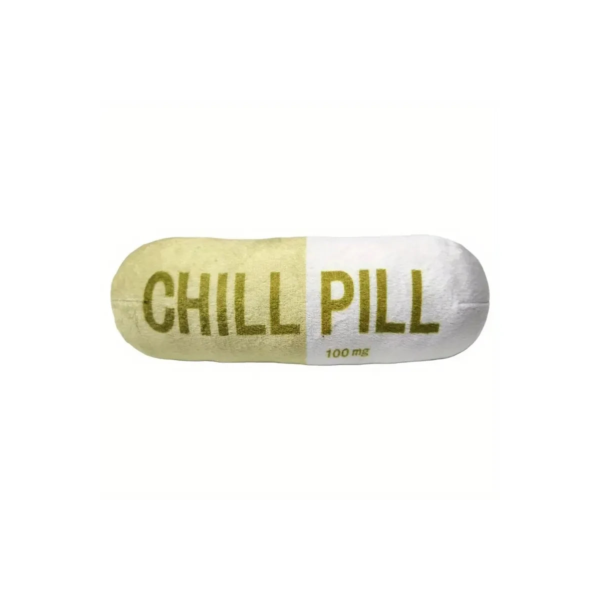 Interactive Plush Pill-Shaped Toy with Squeaker Pet Play and Dental Health