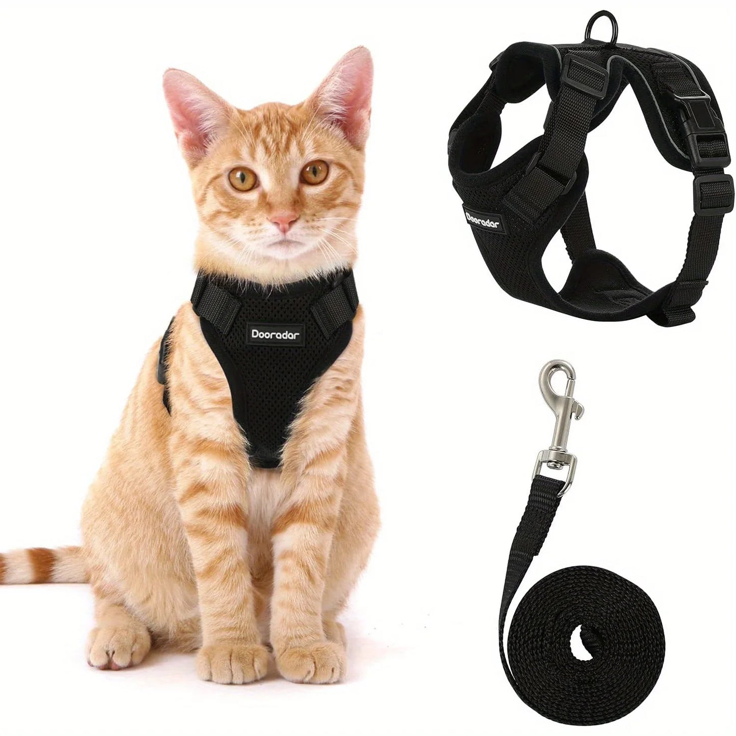Cat Non-Slip Adjustable Leash Vest Pet Chest Carrier