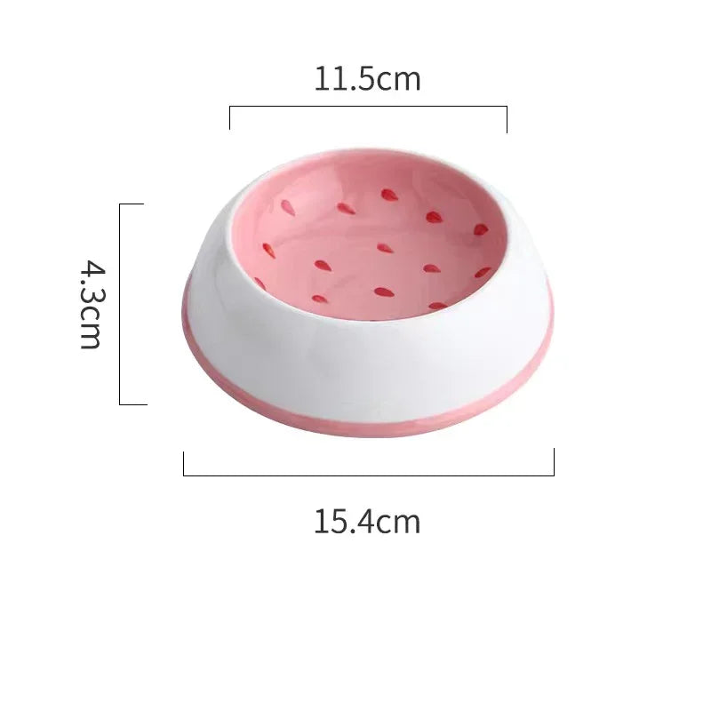 4 cute designs pet ceramics bowls