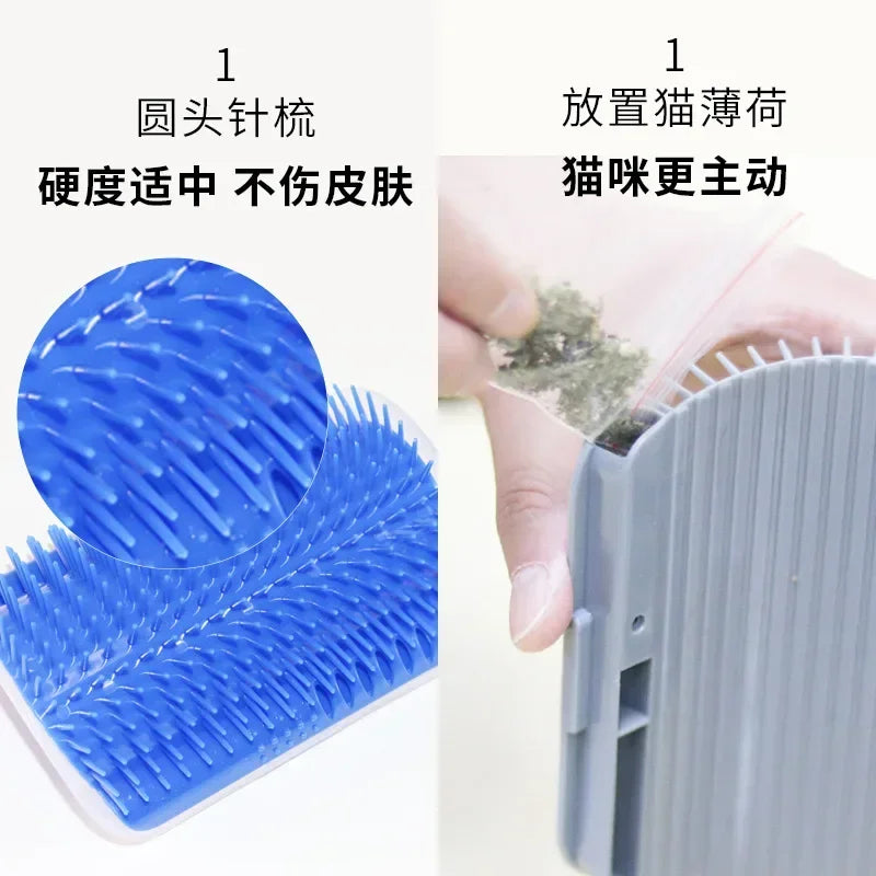Pet Comb Removable Scratching Rubbing Brush