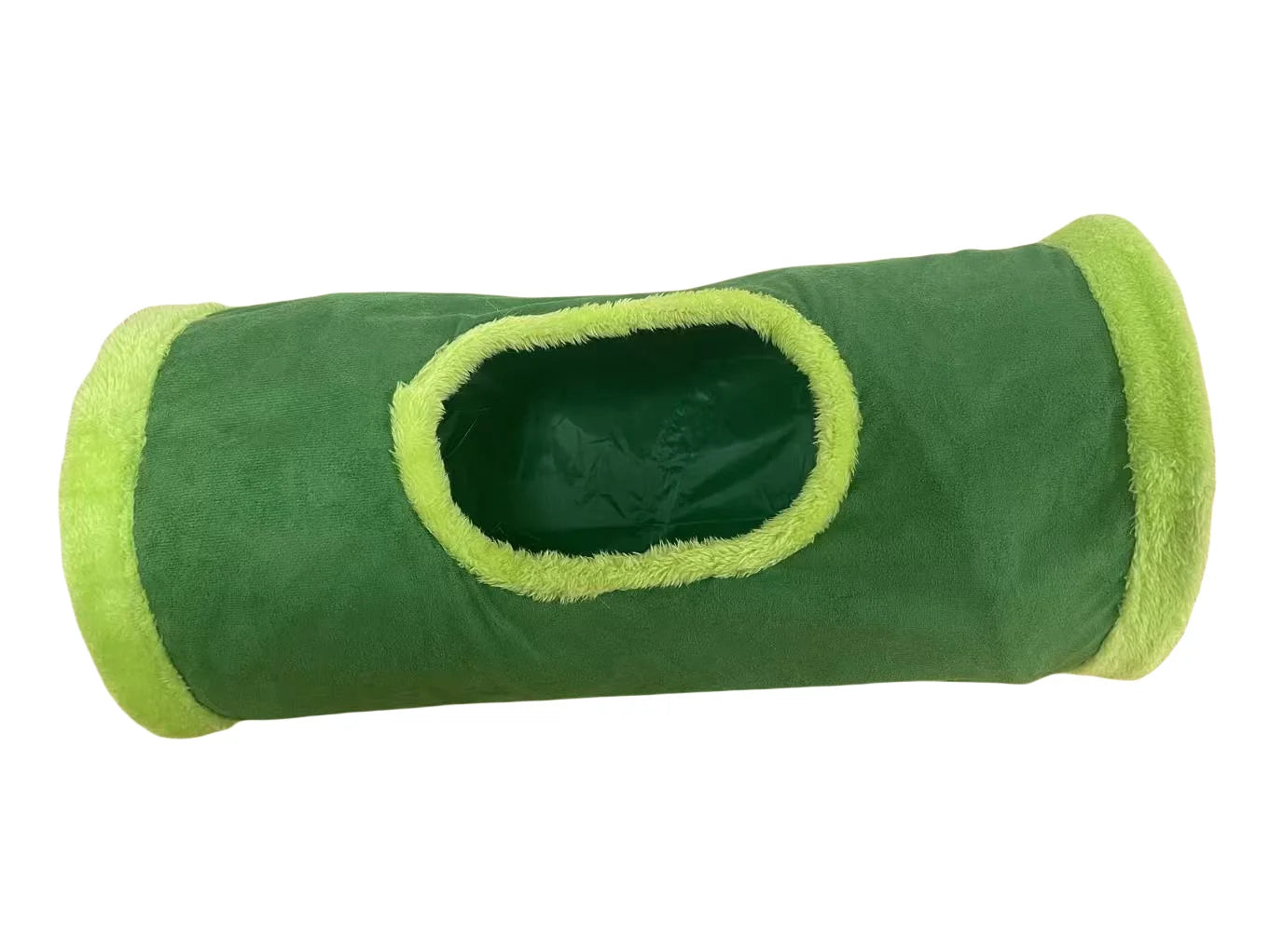 Collapsible Cat Winter Suede Tunnel for Puppy Play Chase Hide