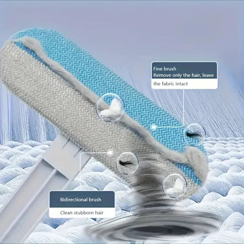 Premium Long Handle Pet Hair Brush - Gentle Shedding & Grooming Tool