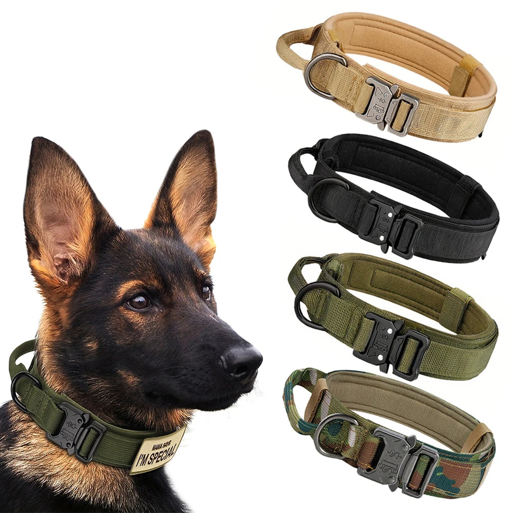 Dog Training Adjustable Tactical Collar And Leash