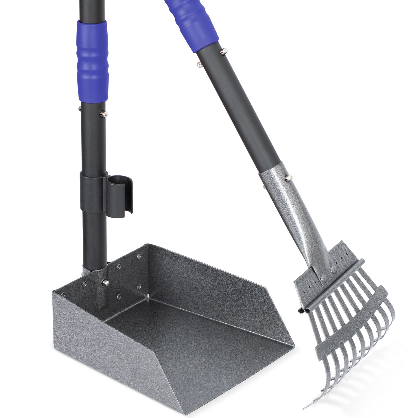 Dog Pooper Scooper, Poop Tray and Rake Set,