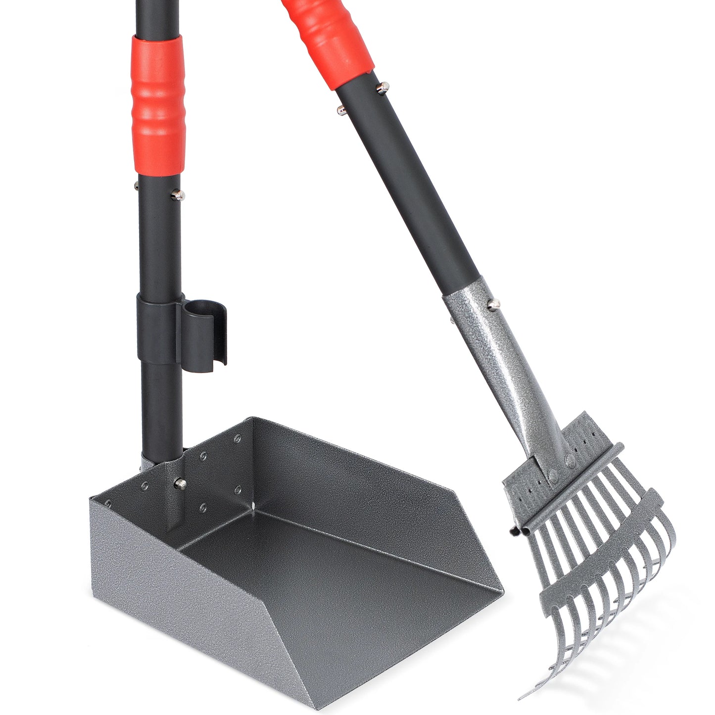 Dog Pooper Scooper, Poop Tray and Rake Set,