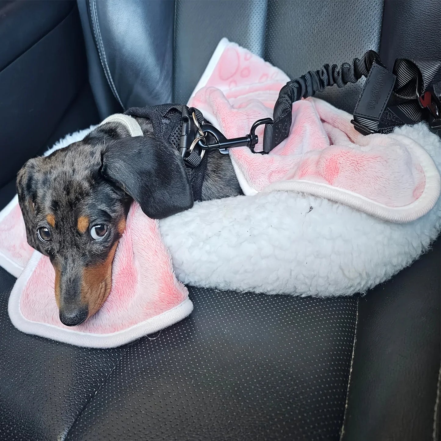 Dog Seat Belt, Retractable Car Harness, Adjustable