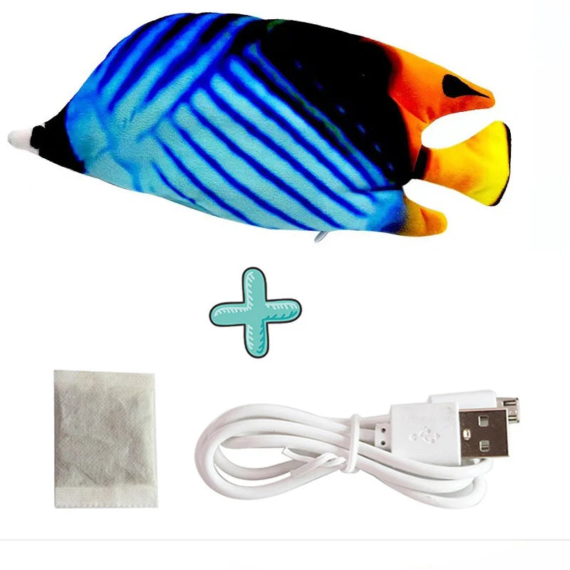 Cat USB Charger Toy Interactive Electric Floppy Fish
