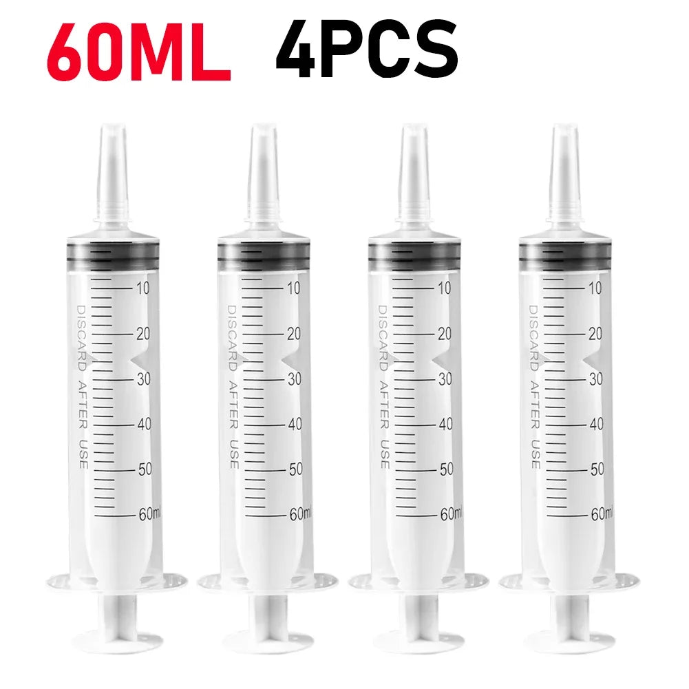 60/100ml Plastic Bulk Needle-Free Disposable Syringes