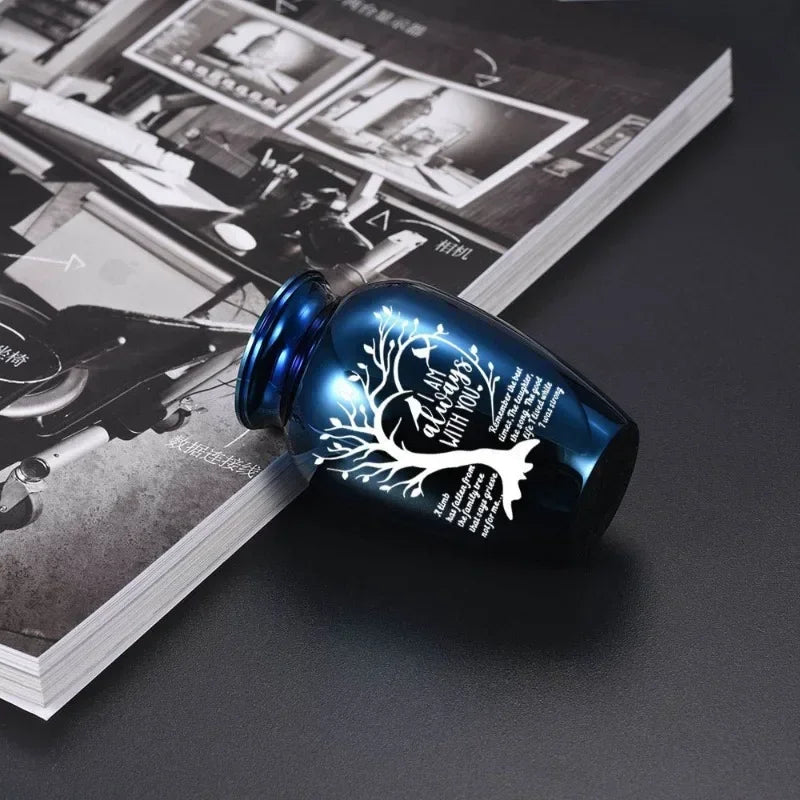 Pet family ashes cremation jar