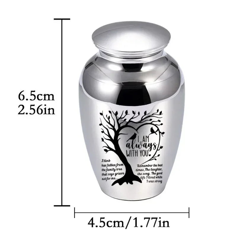 Pet family ashes cremation jar