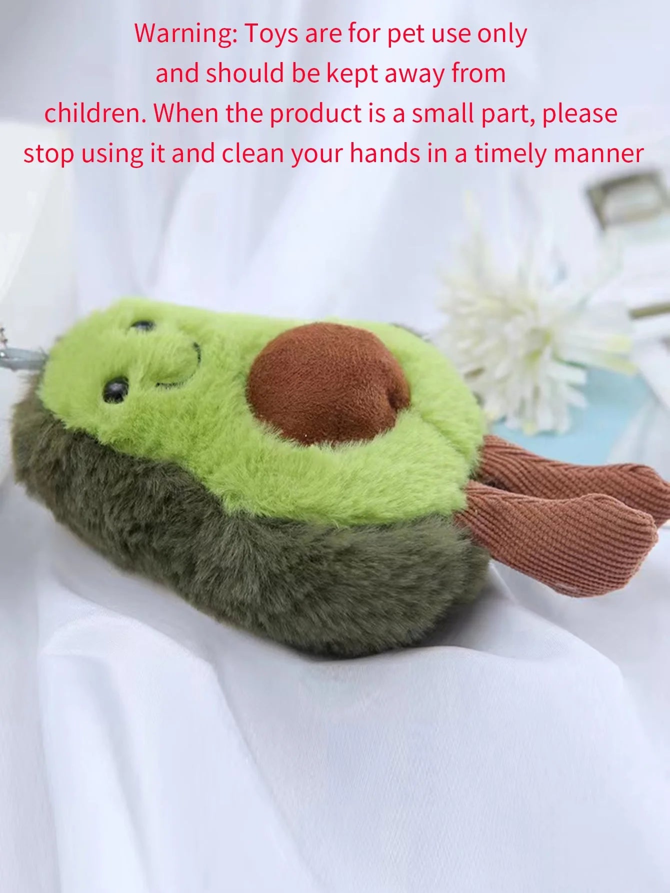 A cute avocado pet plush, suitable for daily companionship Toy