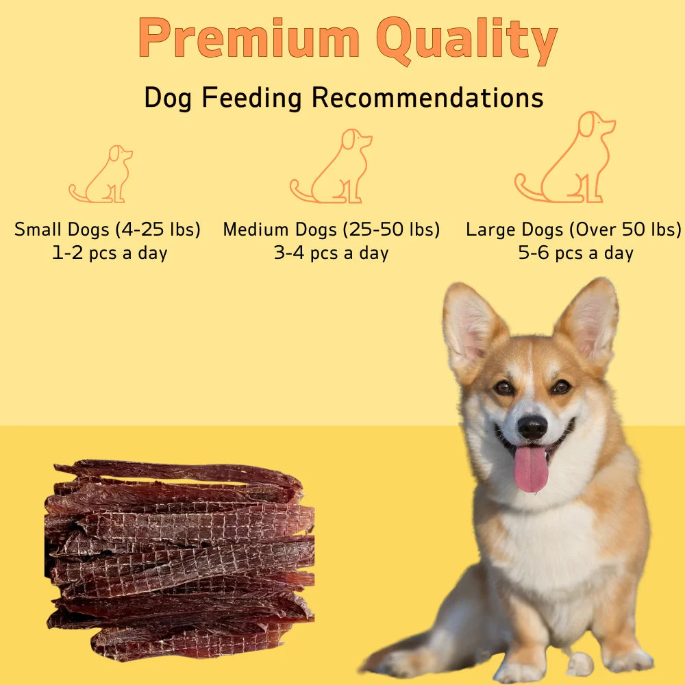 5.29oz Chicken Jerky and Duck Jerky Dog Treats