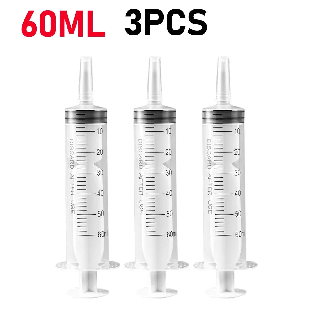 60/100ml Plastic Bulk Needle-Free Disposable Syringes