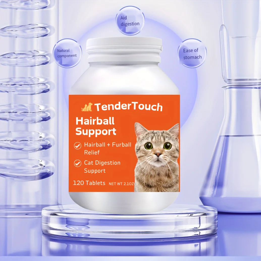 Hairball - 200 Tablets- Hairball Aid Supplement for Cats