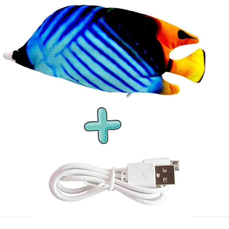 Cat USB Charger Toy Interactive Electric Floppy Fish