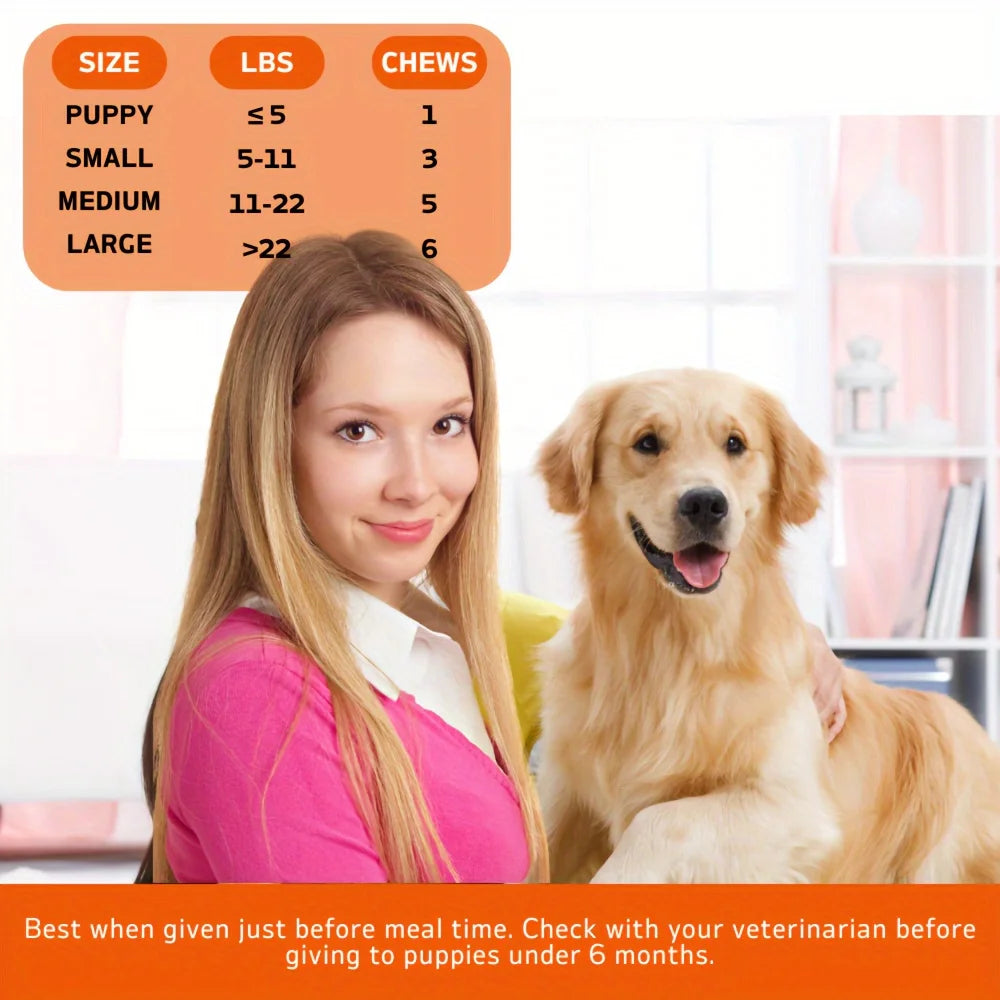 Dog Hip and Joint Supplement - Glucosamine Chondroitin, Vitamin A