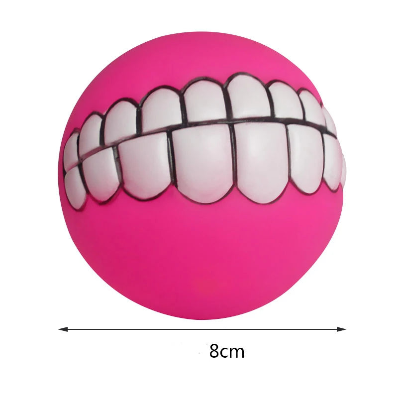 Pet Dog Ball Teeth Funny Trick Silicone Toy