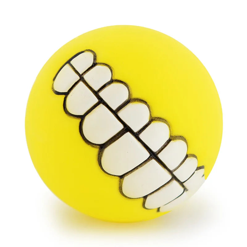 Pet Dog Ball Teeth Funny Trick Silicone Toy