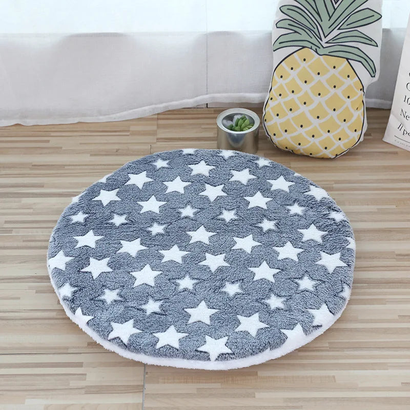 Soft Sofa Cushion Cotton Washable Round Pet Mat Bed