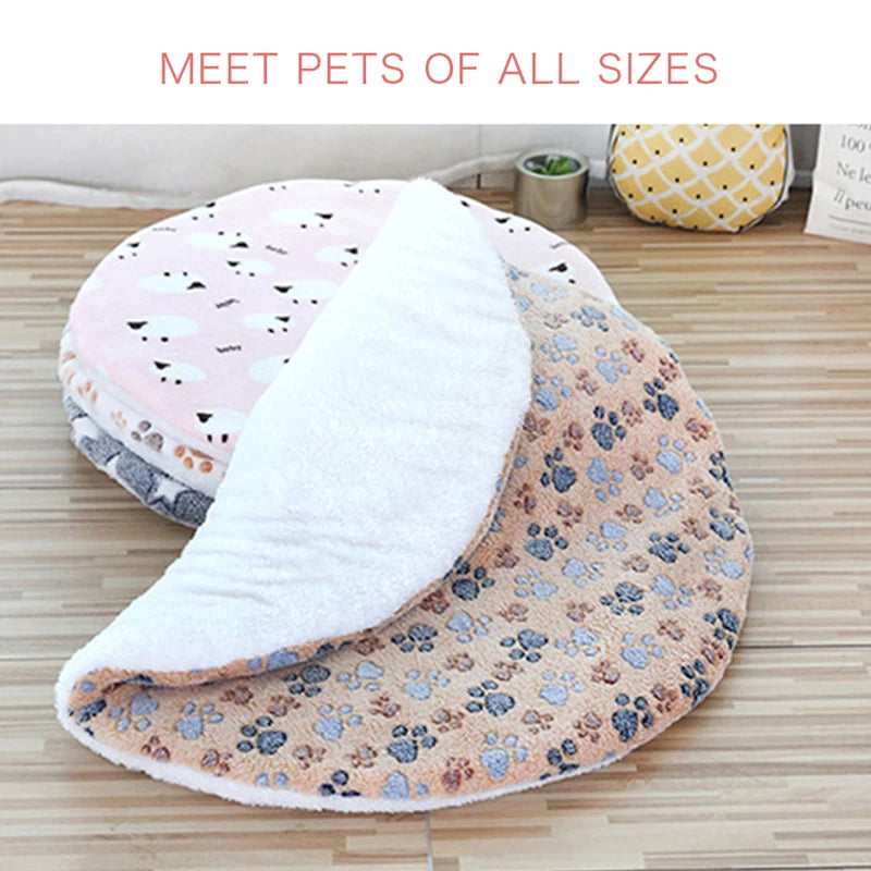 Soft Sofa Cushion Cotton Washable Round Pet Mat Bed