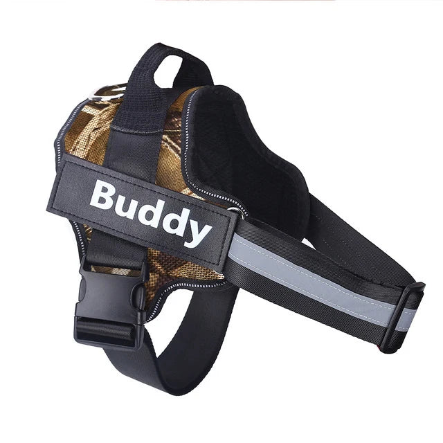 Personalized Dog NO PULL Reflective Breathable Harness