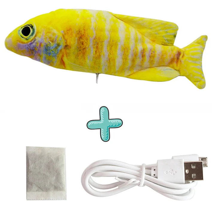 Cat USB Charger Toy Interactive Electric Floppy Fish