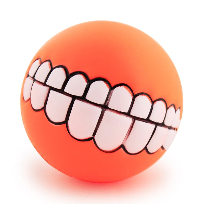 Pet Dog Ball Teeth Funny Trick Silicone Toy