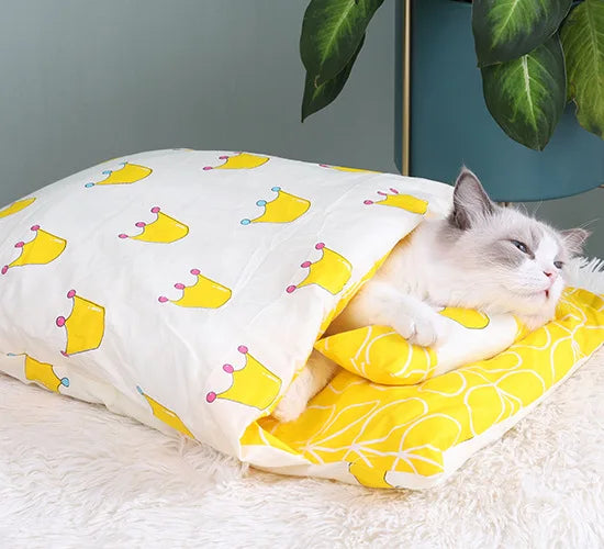 Japanese Cat Bed Warm Sleeping Bag