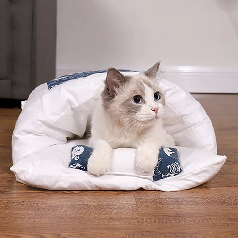Japanese Cat Bed Warm Sleeping Bag