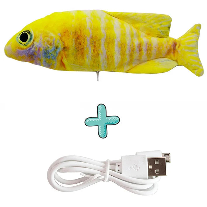 Cat USB Charger Toy Interactive Electric Floppy Fish