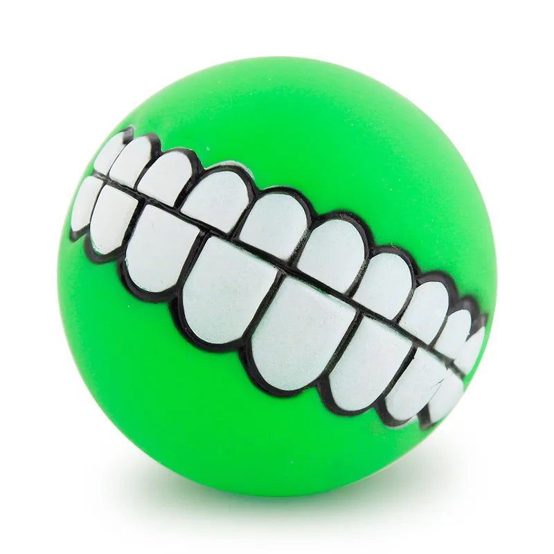Pet Dog Ball Teeth Funny Trick Silicone Toy