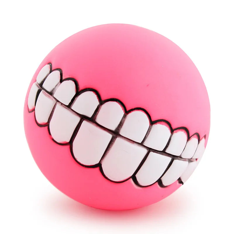 Pet Dog Ball Teeth Funny Trick Silicone Toy