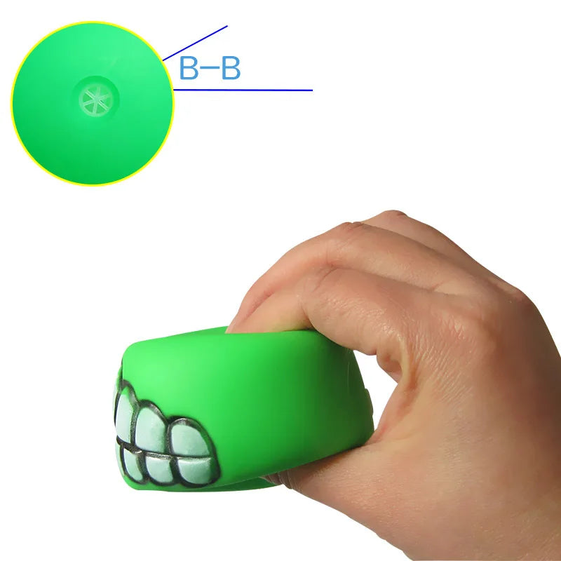 Pet Dog Ball Teeth Funny Trick Silicone Toy