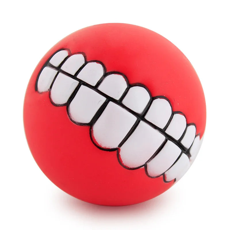 Pet Dog Ball Teeth Funny Trick Silicone Toy