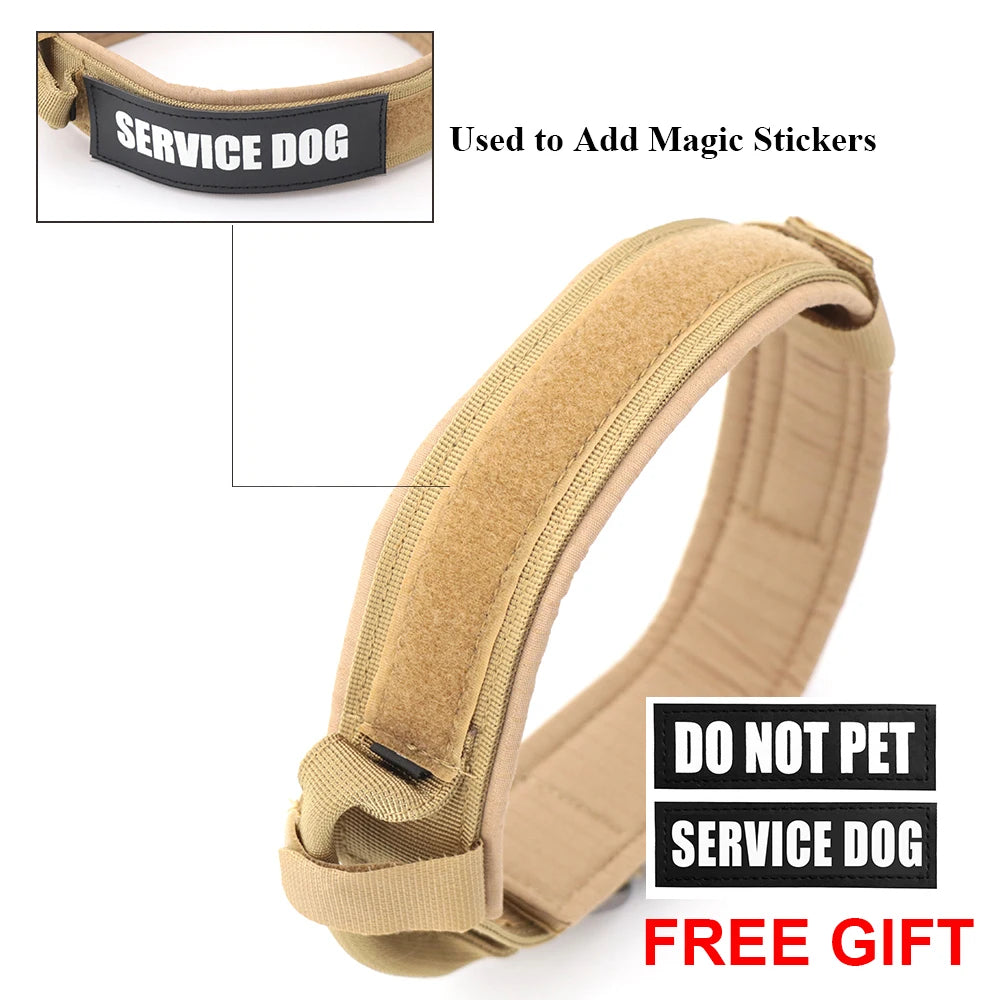 Dog Training Adjustable Tactical Collar And Leash