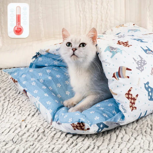 Japanese Cat Bed Warm Sleeping Bag