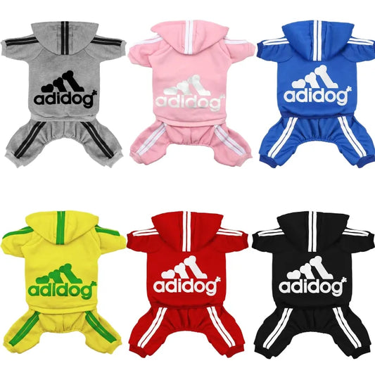 Tracksuit for Spring Autumn Dog Clothes, Sport Sweatshirt Jumpsuit