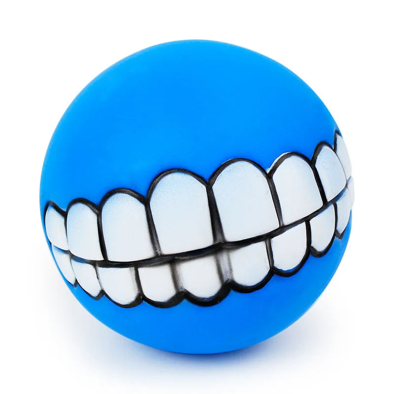 Pet Dog Ball Teeth Funny Trick Silicone Toy
