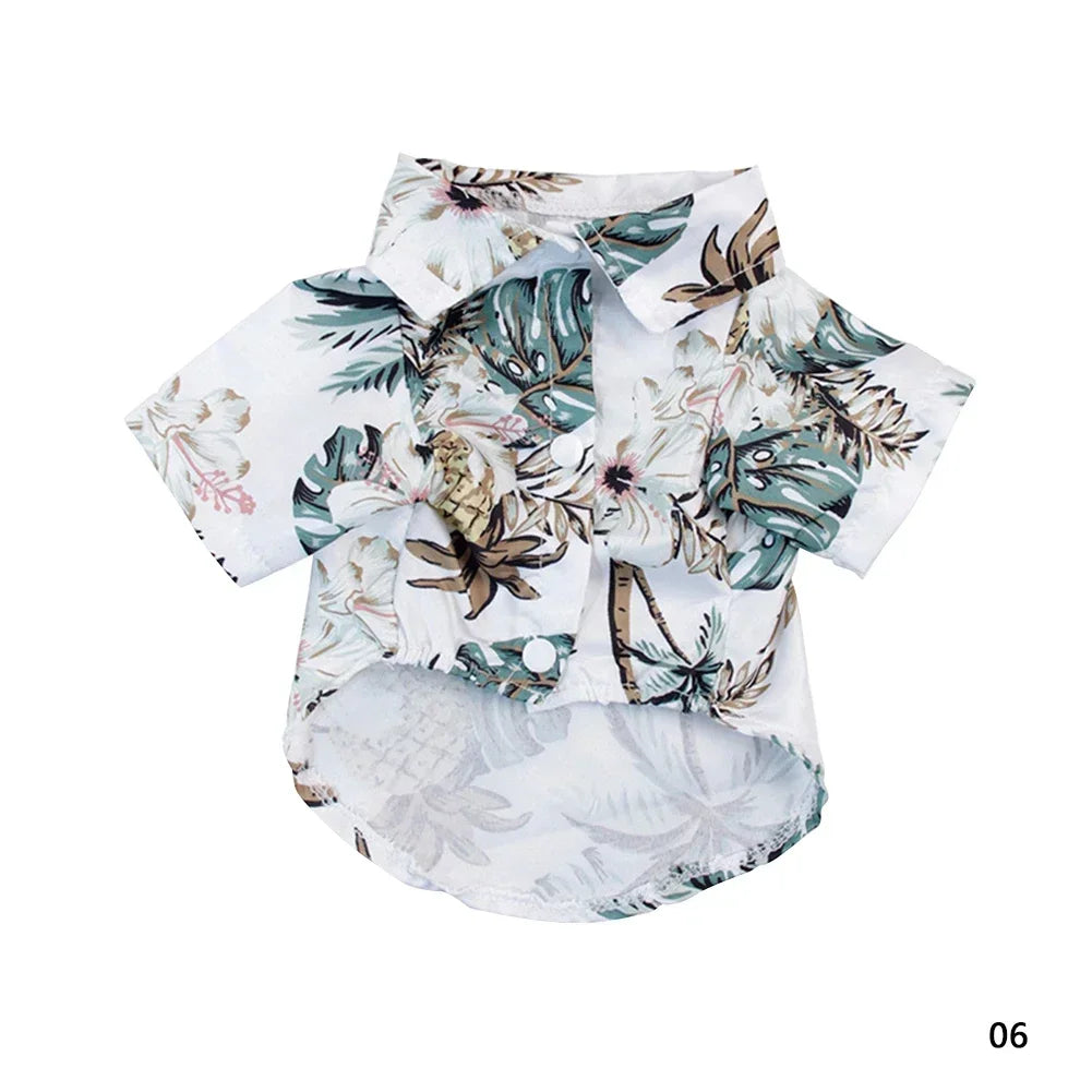 Hawaiian Style Dog T-Shirts