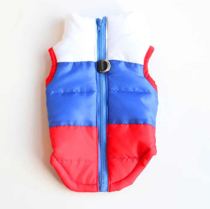 Winter Clothing Cotton-Padded Jacket Waistcoat Out Pull Buckle Pet, luxury Dog clothes